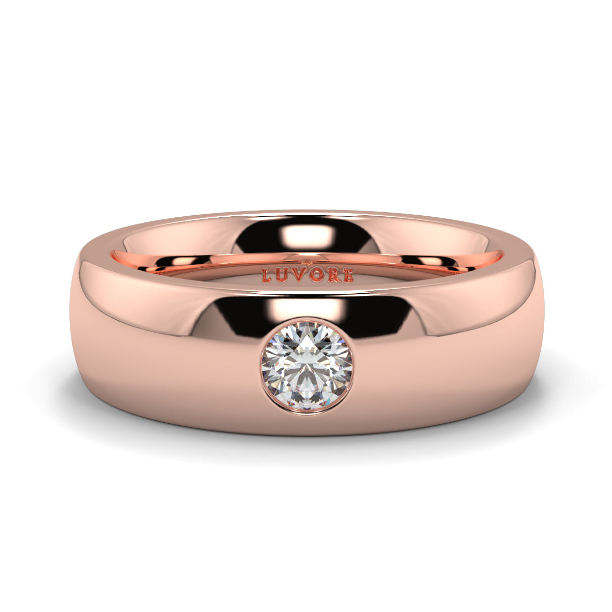 Solitaire - 6.00mm - Gents Wedding Band