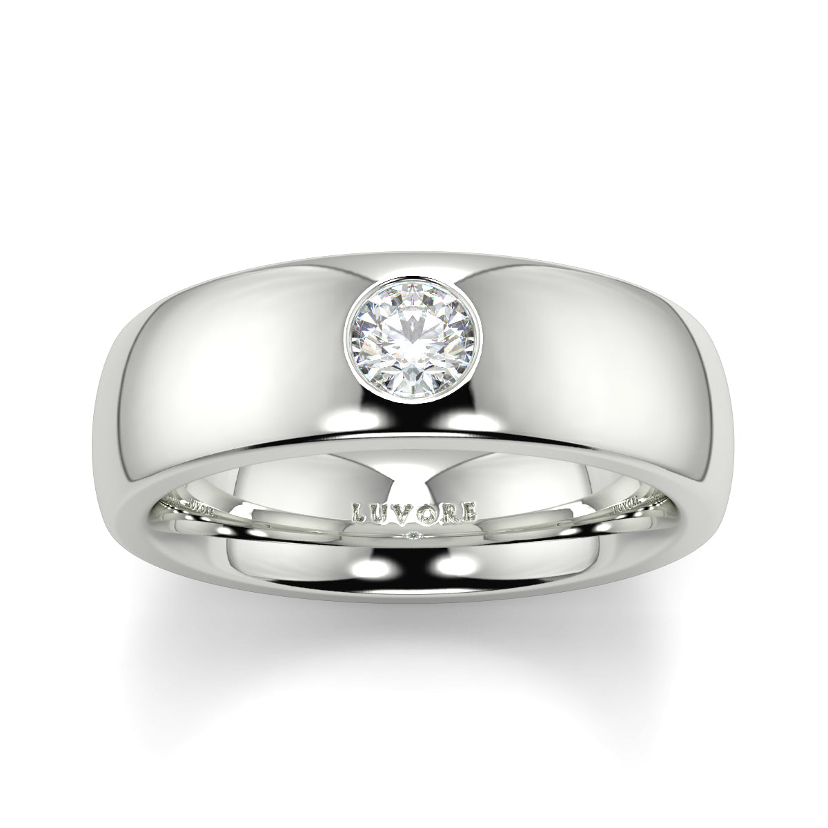 Solitaire - 6.00mm - Gents Wedding Band