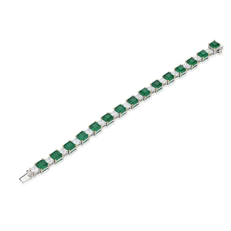 Emerald Diamond Bracelet