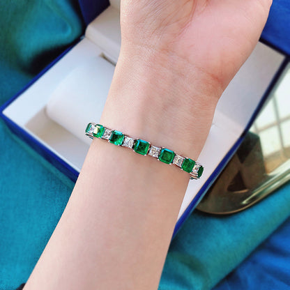 Emerald Diamond Bracelet