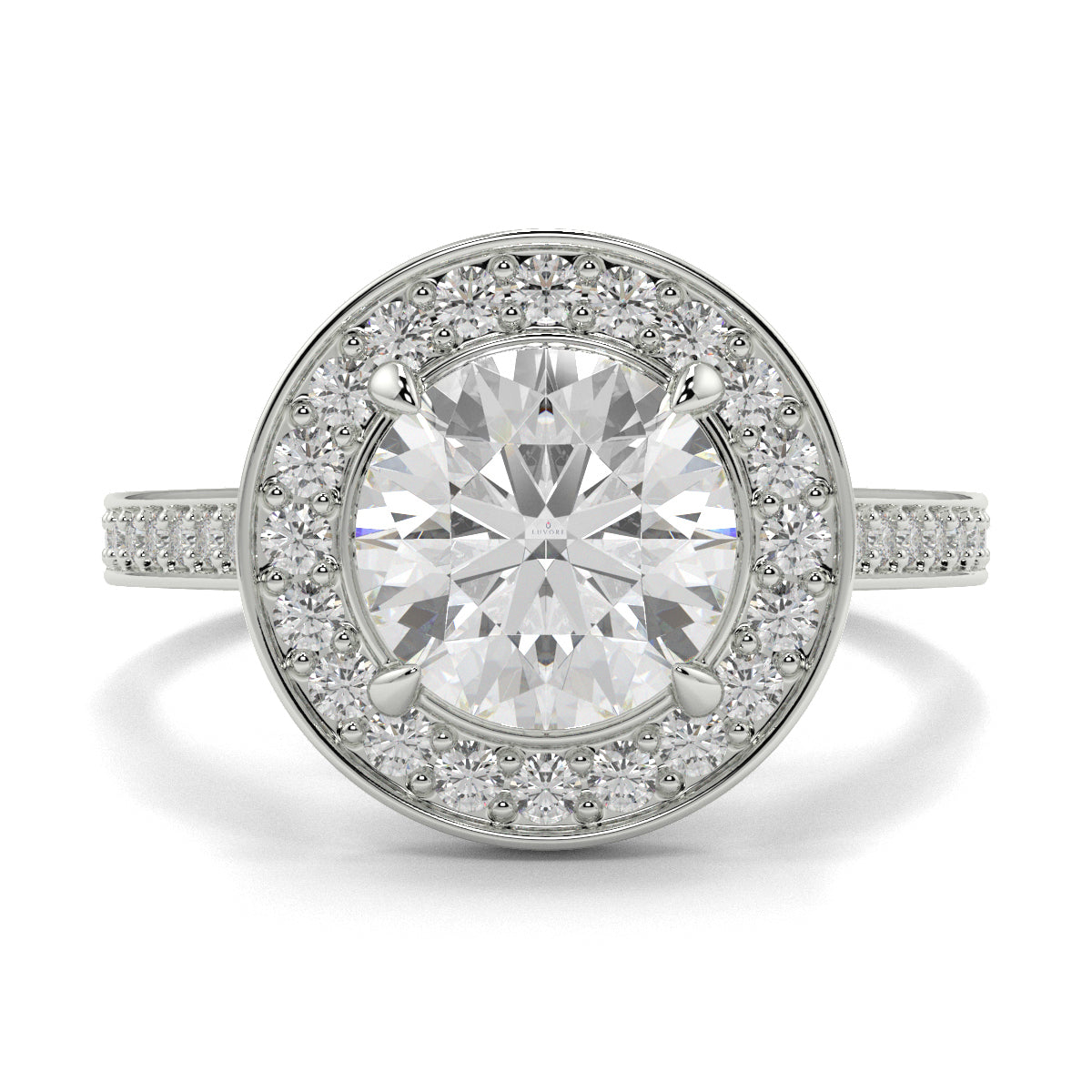Lillian - 1.0 CT - Round Halo Ring