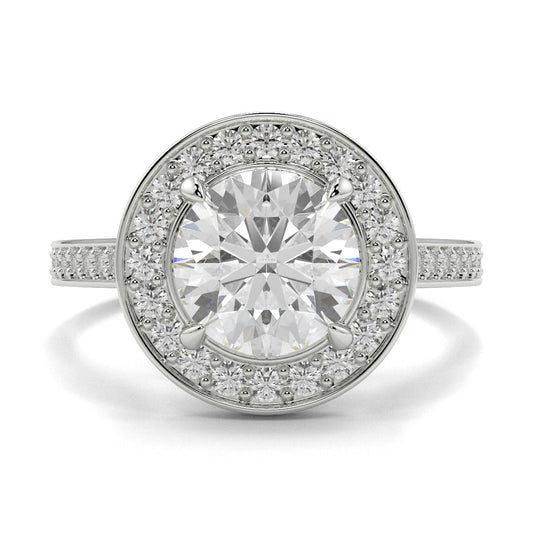 Lillian - 1.0 CT - Round Halo Ring