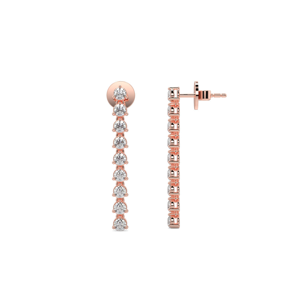 Brielle - 1ct - Diamond Drop Earrings