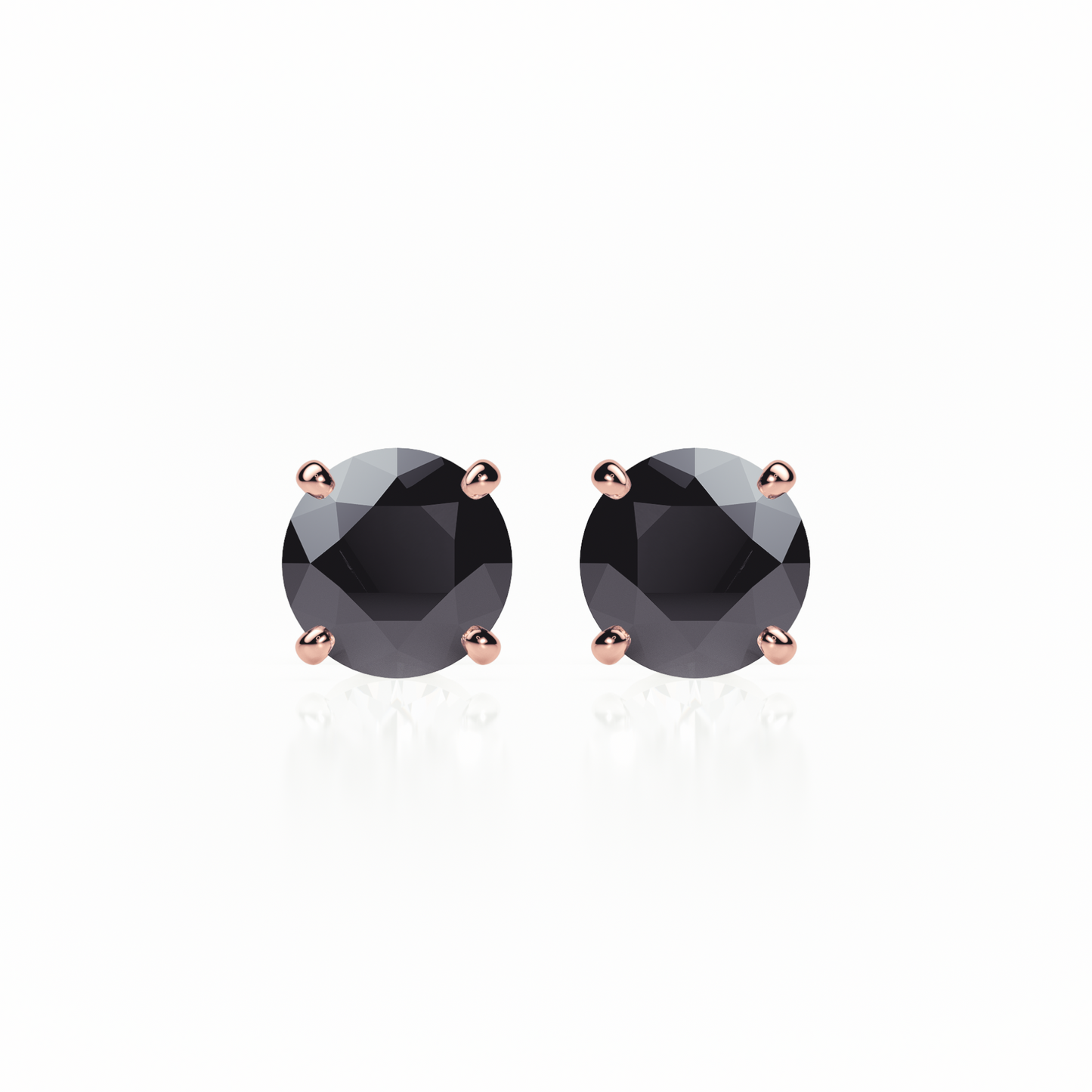 4 Claw - Black Diamond - Stud Earrings