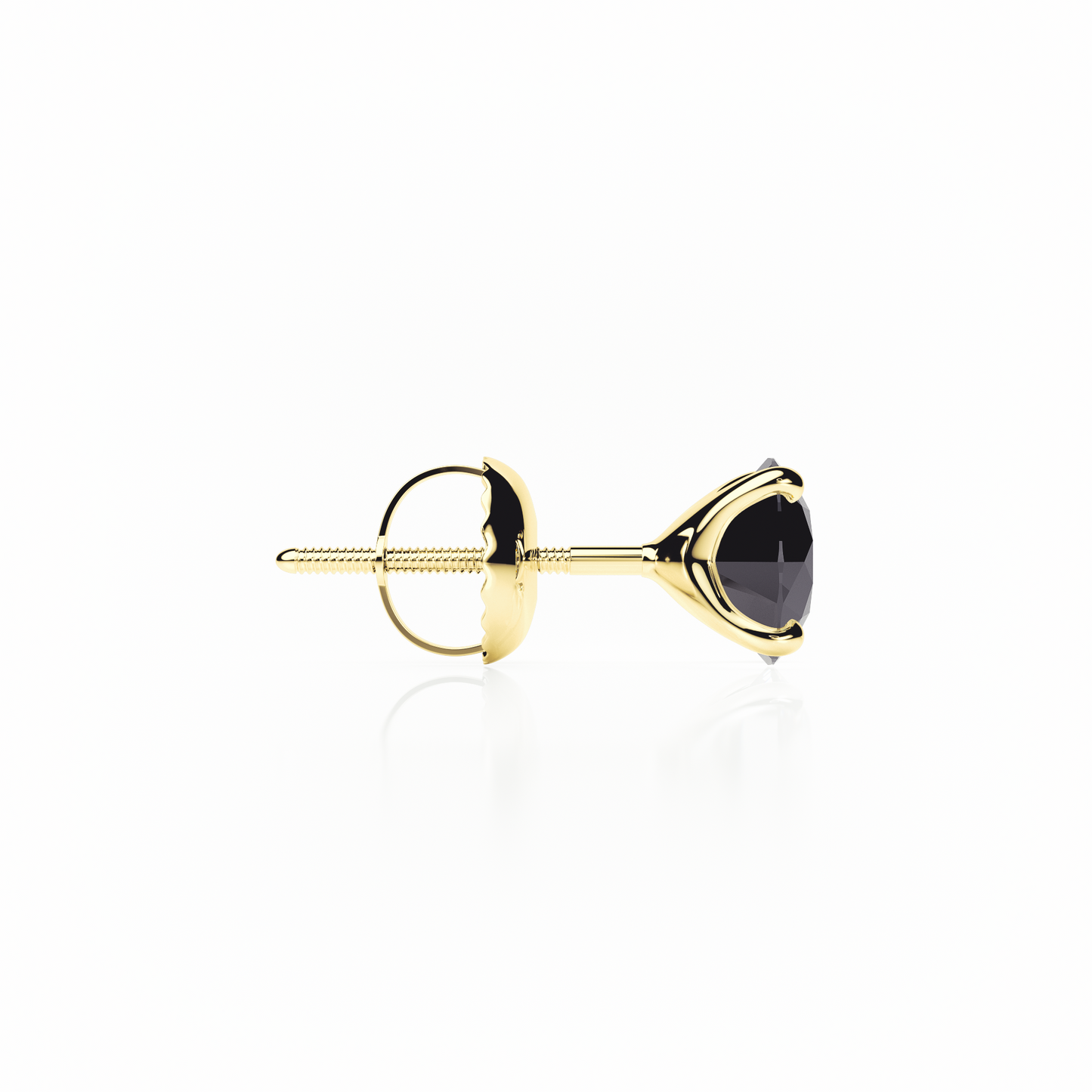 4 Claw - Black Diamond - Stud Earrings