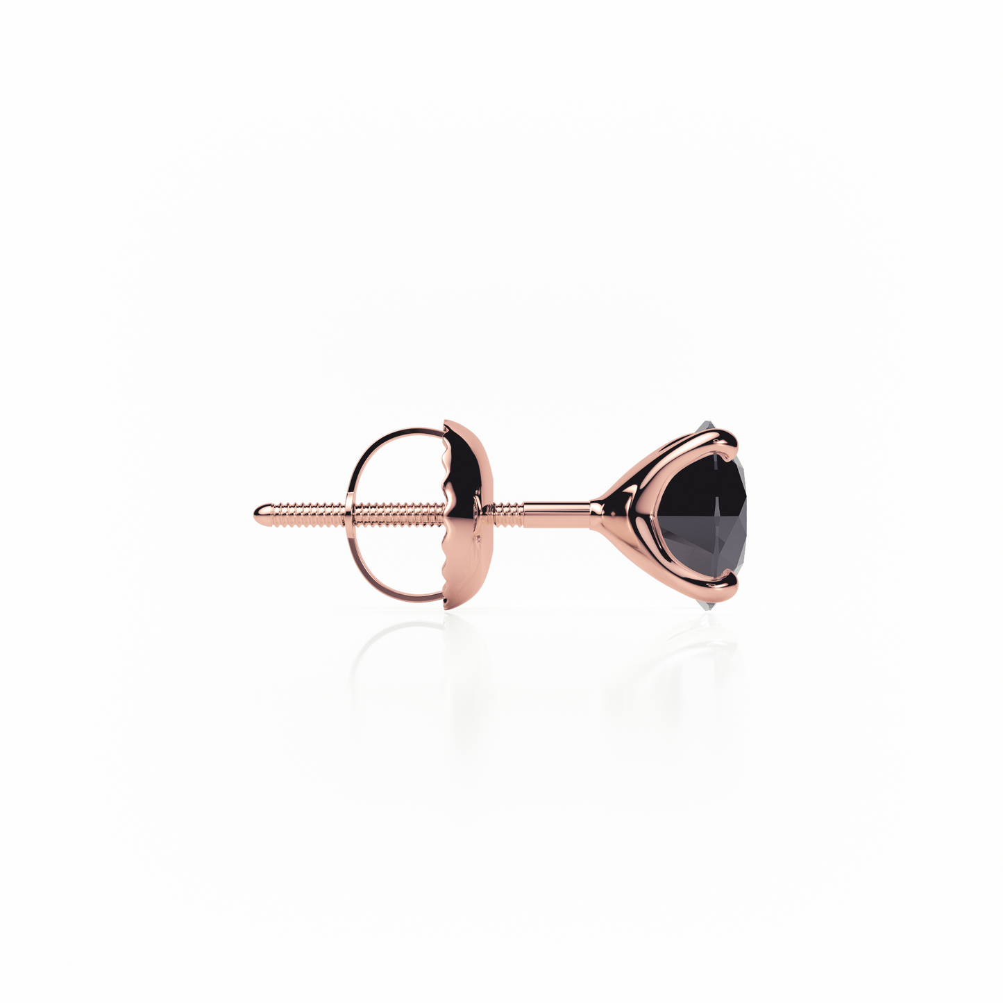 4 Claw - Black Diamond - Stud Earrings
