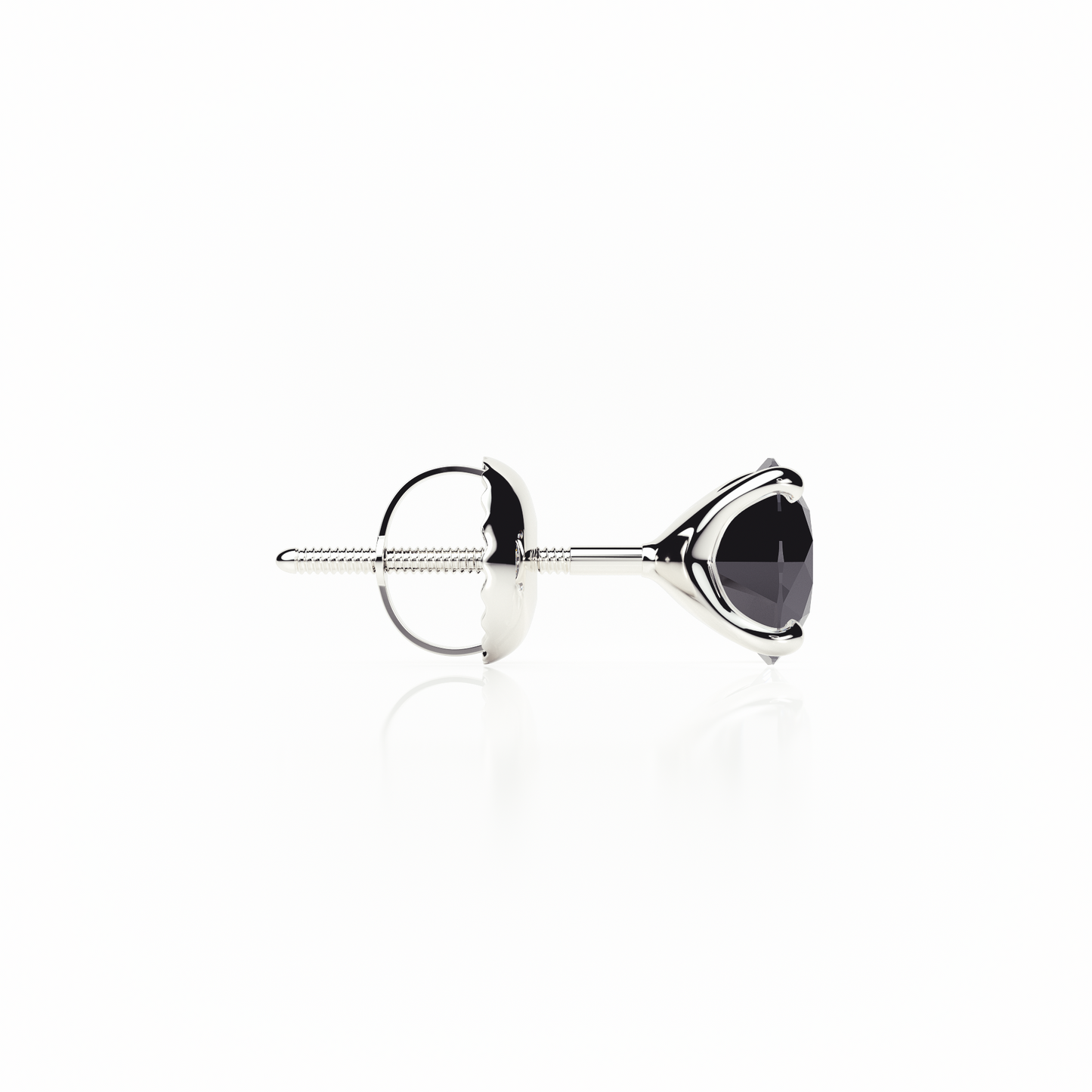 4 Claw - Black Diamond - Stud Earrings