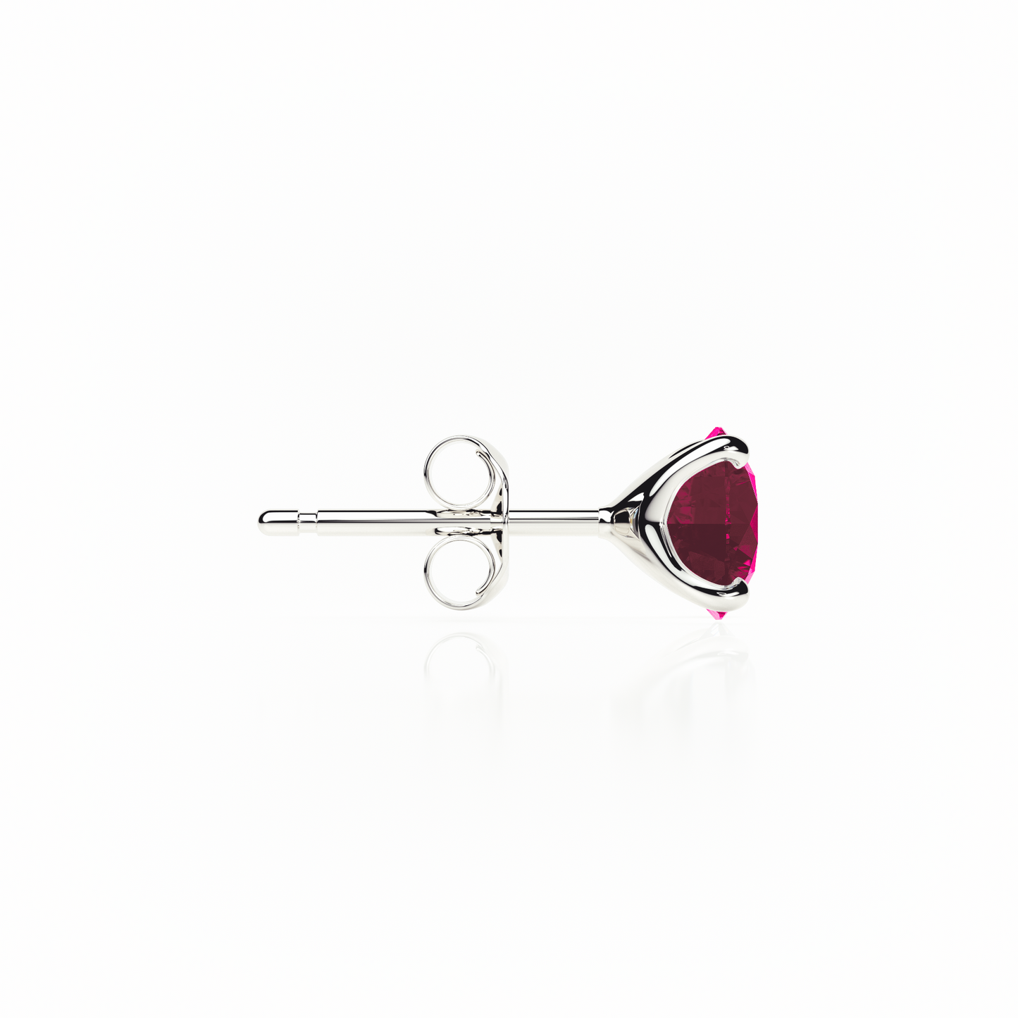 4 Claw - Red Ruby - Stud Earrings