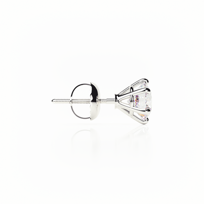 Diamond stud earring on a white background yb jewellers earrings best sellers