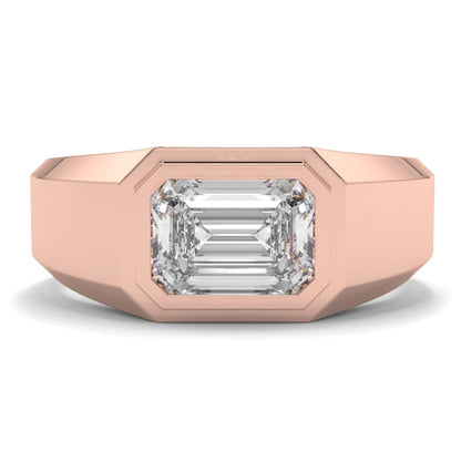 Single Stone Emerald Eternity Ring