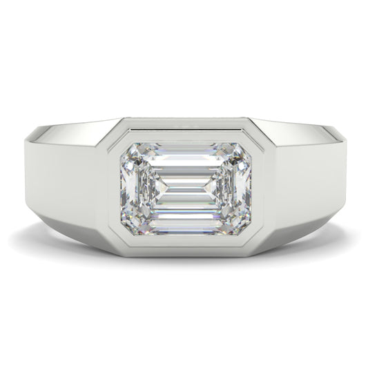 Single Stone Emerald Eternity Ring