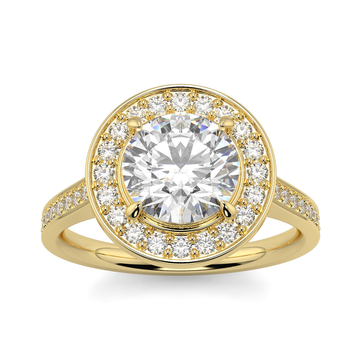 Lillian - 1.0 CT - Round Halo Ring