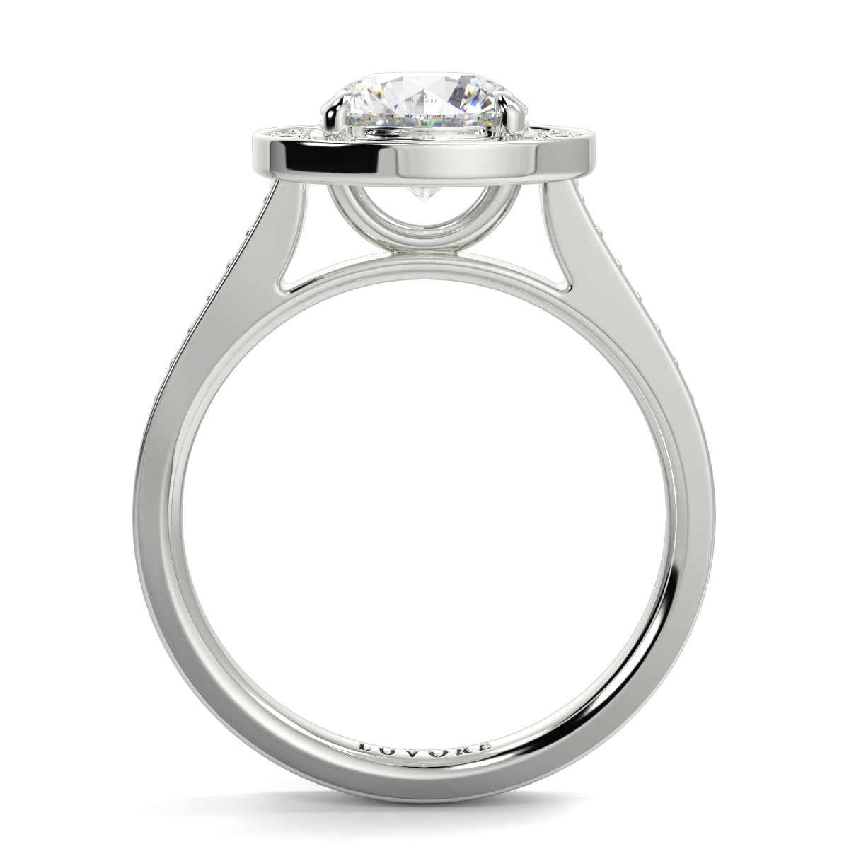 Lillian - 1.0 CT - Round Halo Ring