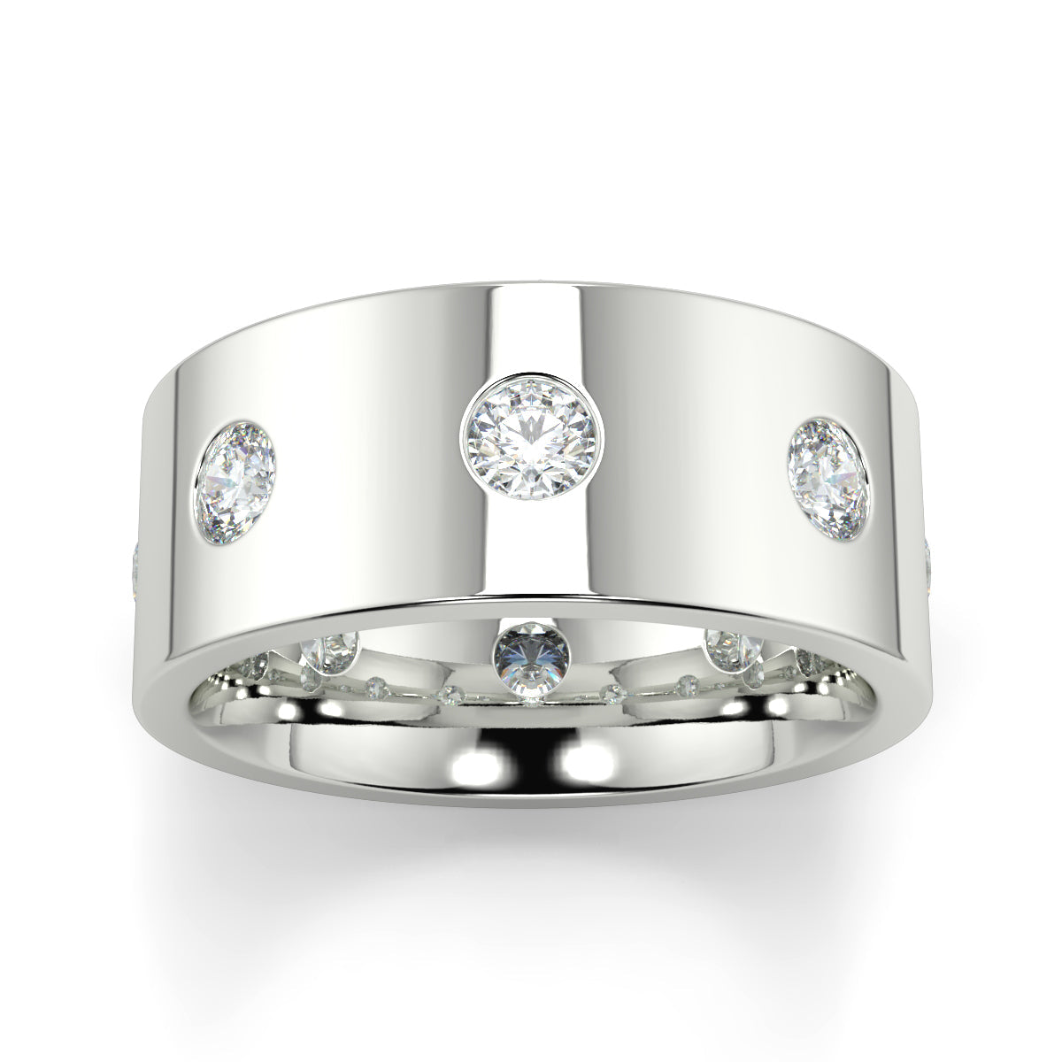 Round Diamond - 6.00mm - Gents Wedding Band