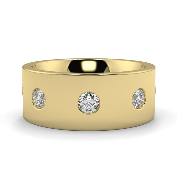 Round Diamond - 6.00mm - Gents Wedding Band