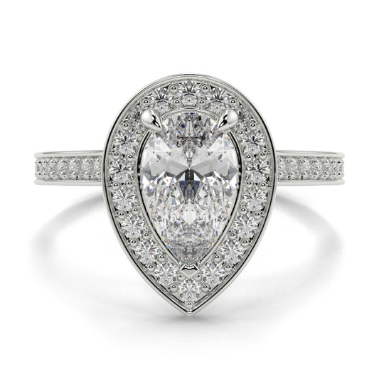 Halo Classic Pear Shape Ring