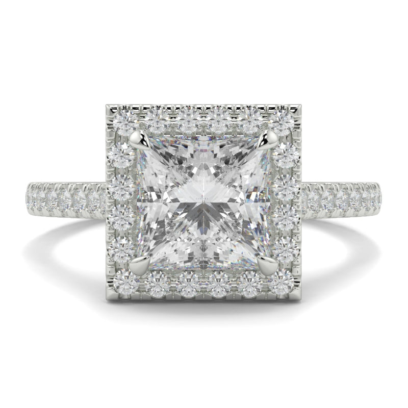 Halo Classic Princess Cut Shape Ring