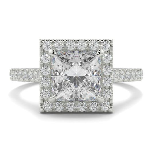 Halo Classic Princess Cut Shape Ring