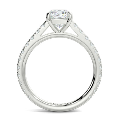 Yb jewellers engagement ring straight band platinum 