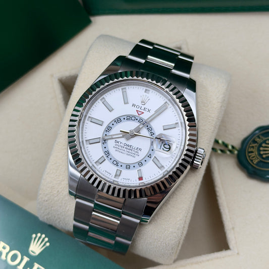 Rolex Sky-Dweller White Dial Oyster 326934 - Full Set (2022)
