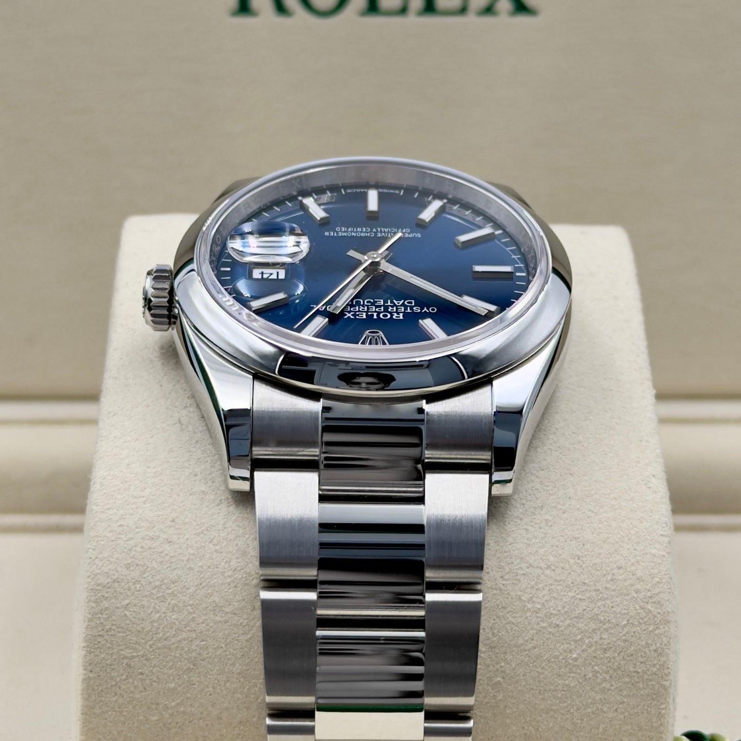Rolex Datejust 36 Blue Dial Smooth Oyster 126200 - Full Set (2025)