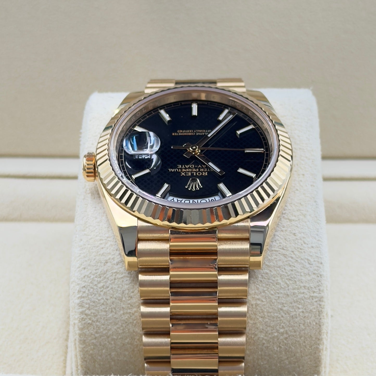 Rolex Day-Date 40 Black Dial 228238 - Full Set (2022)