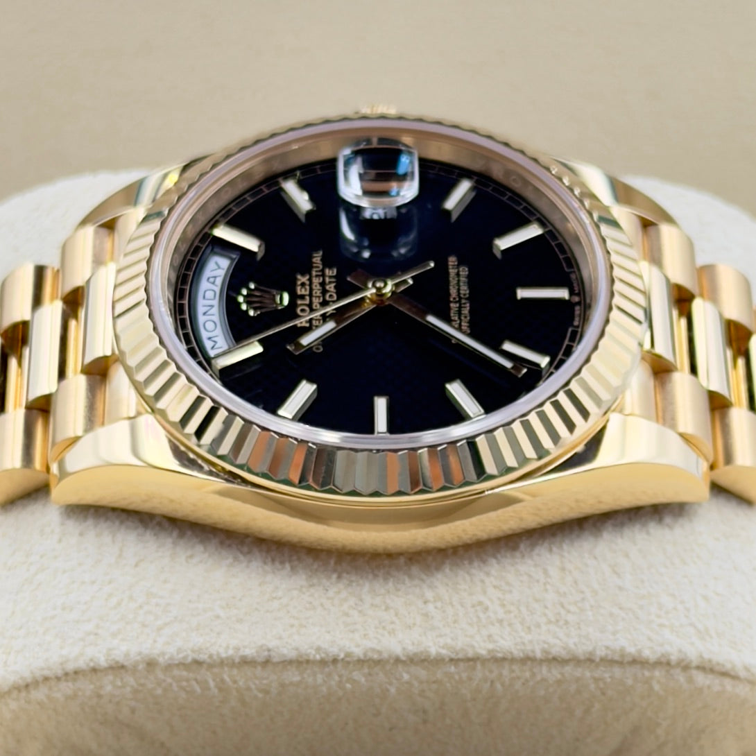Rolex Day-Date 40 Black Dial 228238 - Full Set (2022)