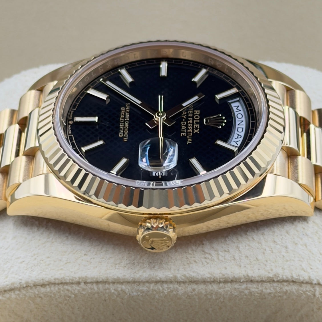 Rolex Day-Date 40 Black Dial 228238 - Full Set (2022)