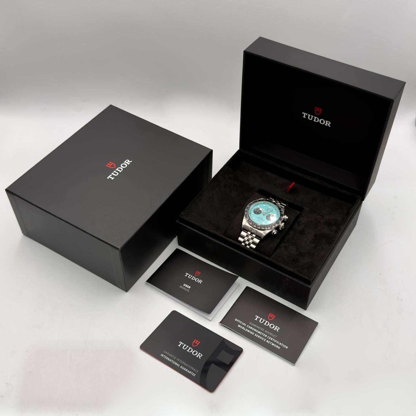 Tudor Black Bay Chrono Flamingo Blue M79360N - Full Set (2025)