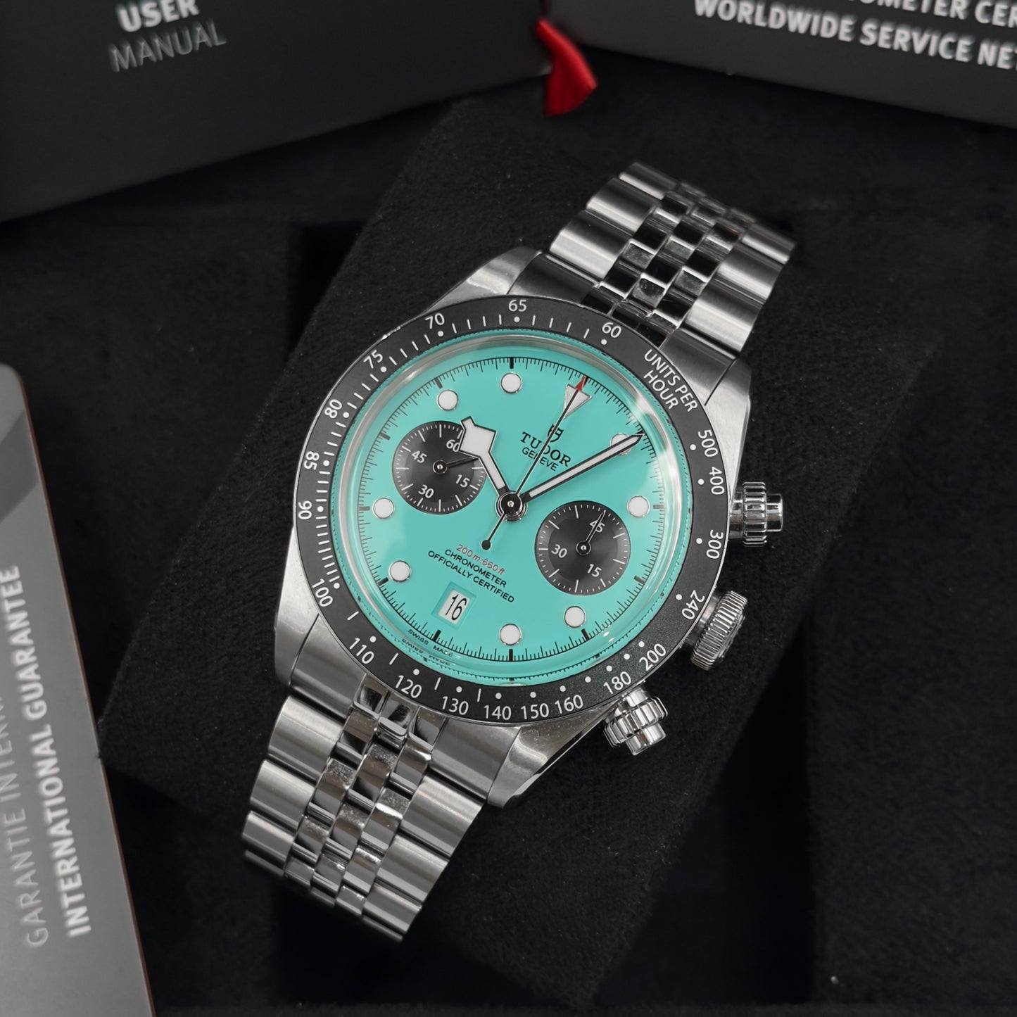 Tudor Black Bay Chrono Flamingo Blue M79360N - Full Set (2025)