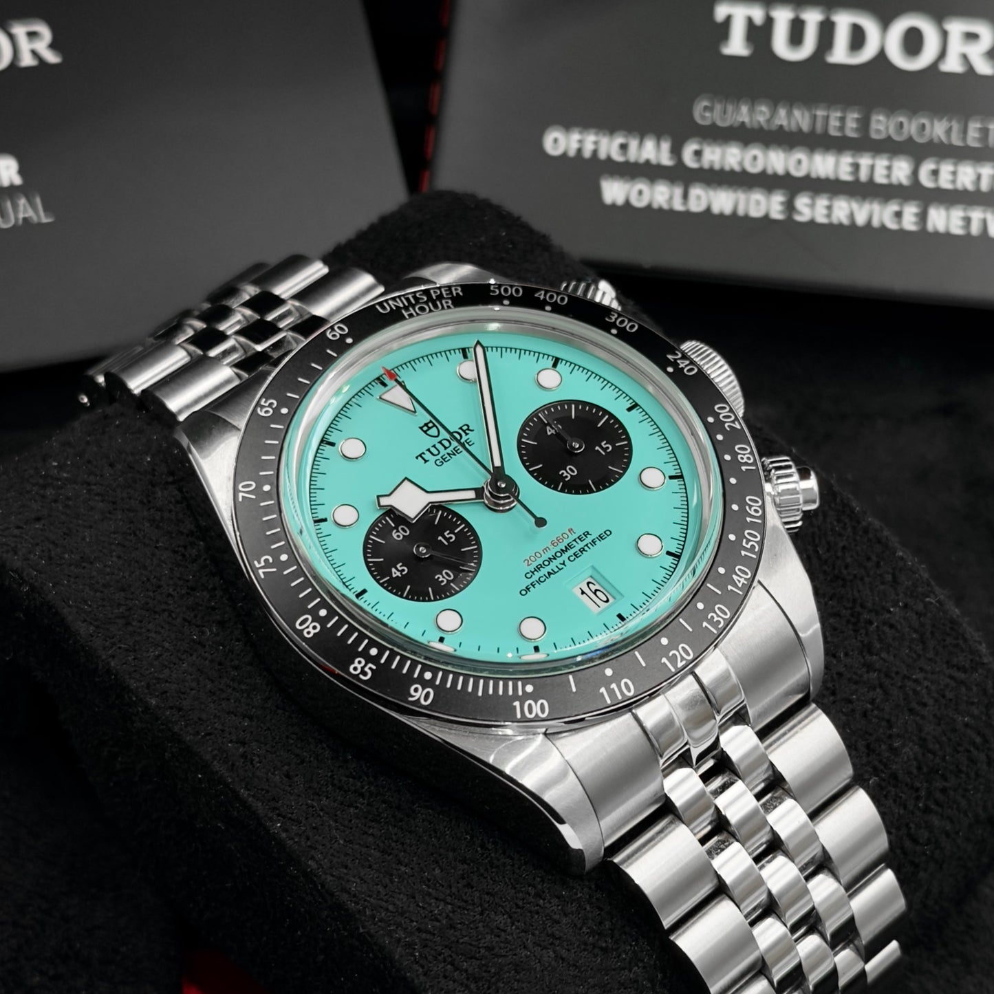 Tudor Black Bay Chrono Flamingo Blue M79360N - Full Set (2025)