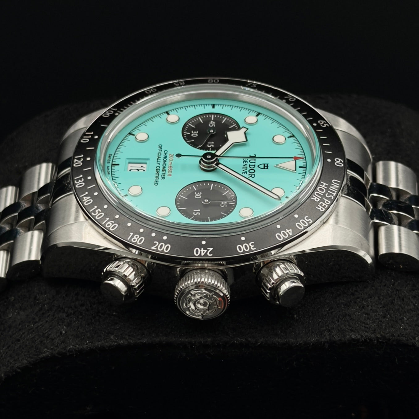 Tudor Black Bay Chrono Flamingo Blue M79360N - Full Set (2025)