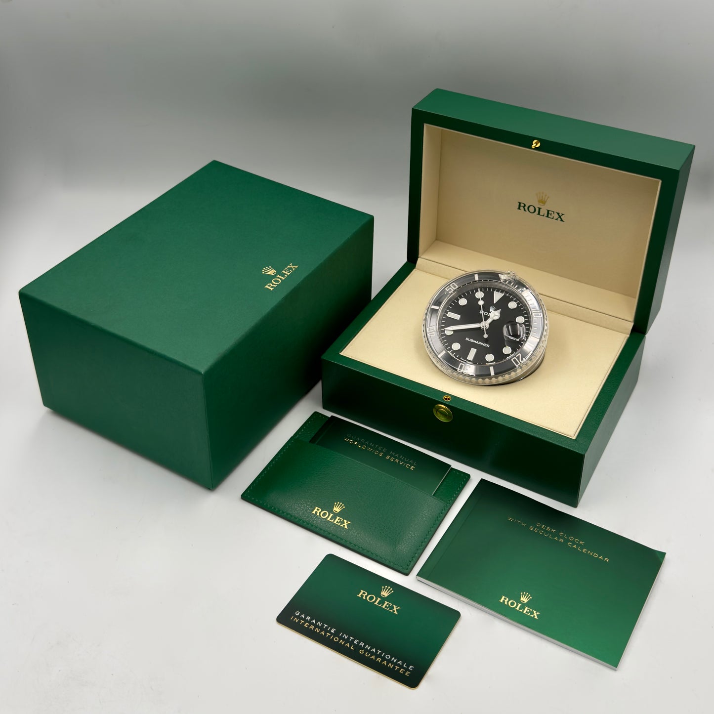 Rolex Submariner Date Desk Clock 909010LN - Full Set (2026)