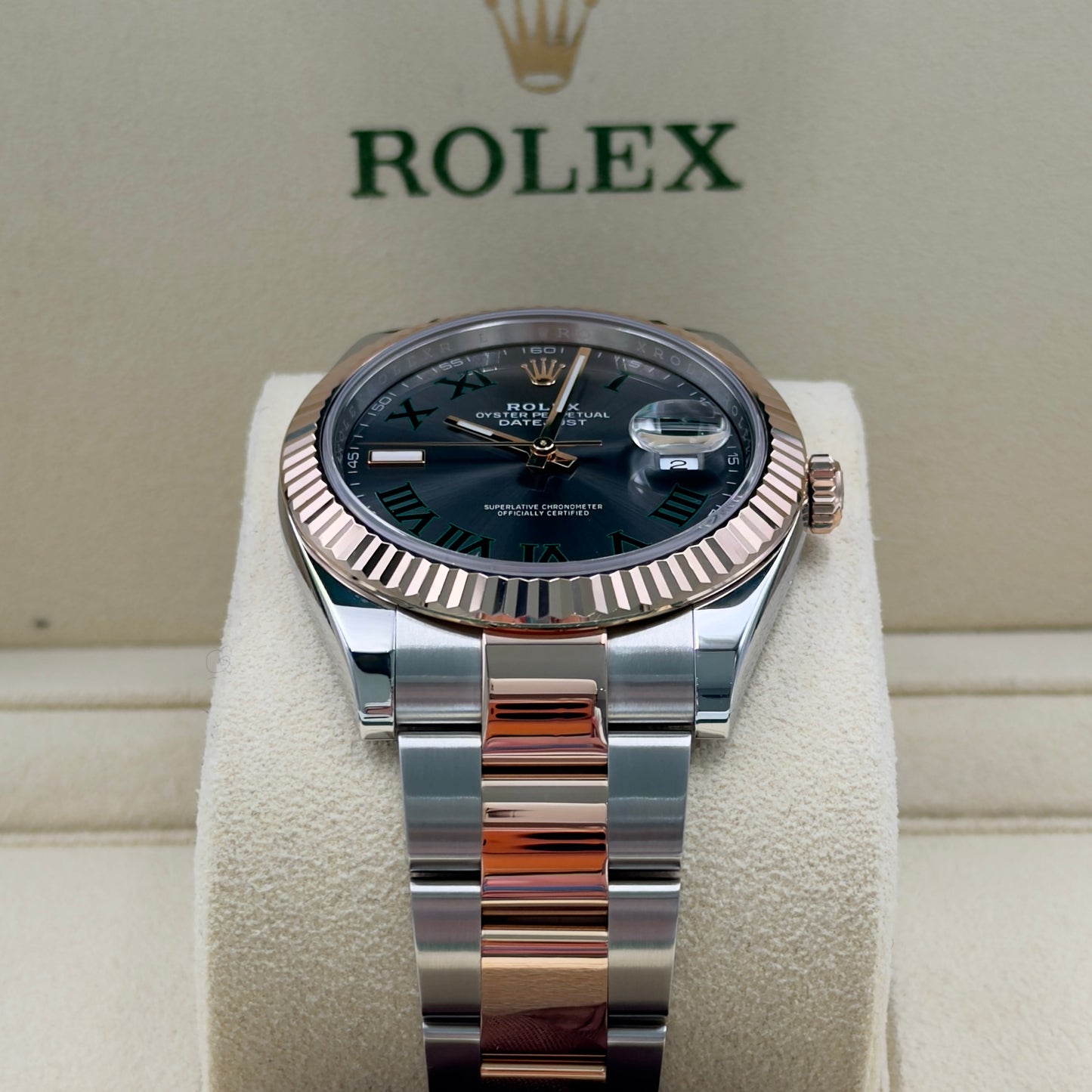Rolex Datejust 41 Steel and Rose Gold Fluted Oyster 126331 - Full Set (2022)