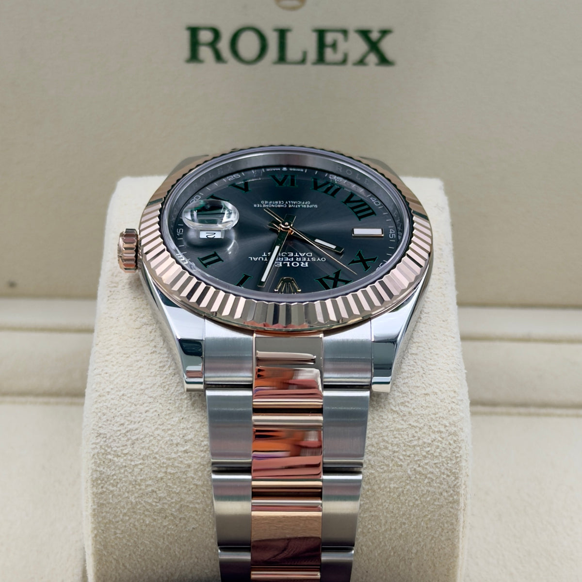 Rolex Datejust 41 Steel and Rose Gold Fluted Oyster 126331 - Full Set (2022)