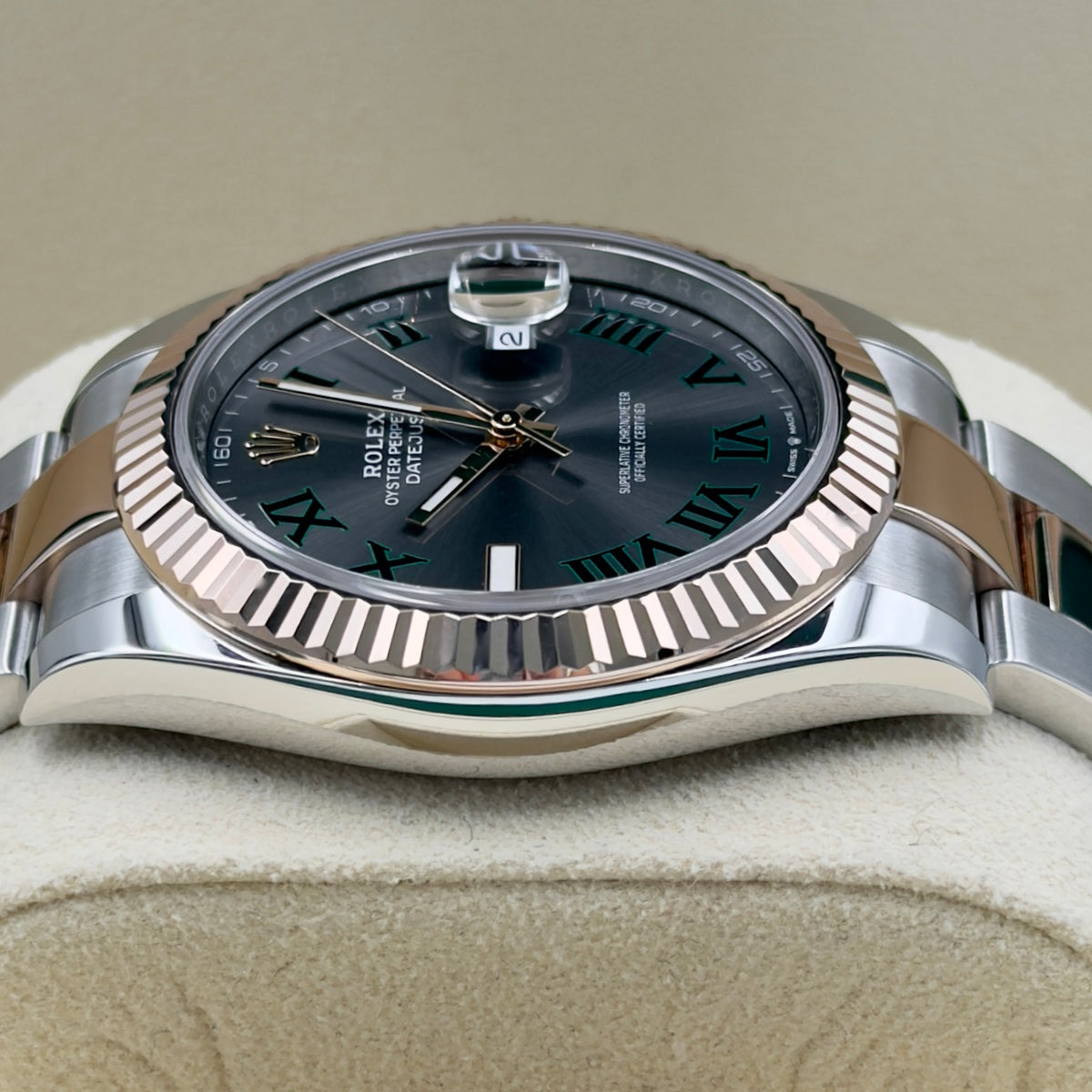 Rolex Datejust 41 Steel and Rose Gold Fluted Oyster 126331 - Full Set (2022)