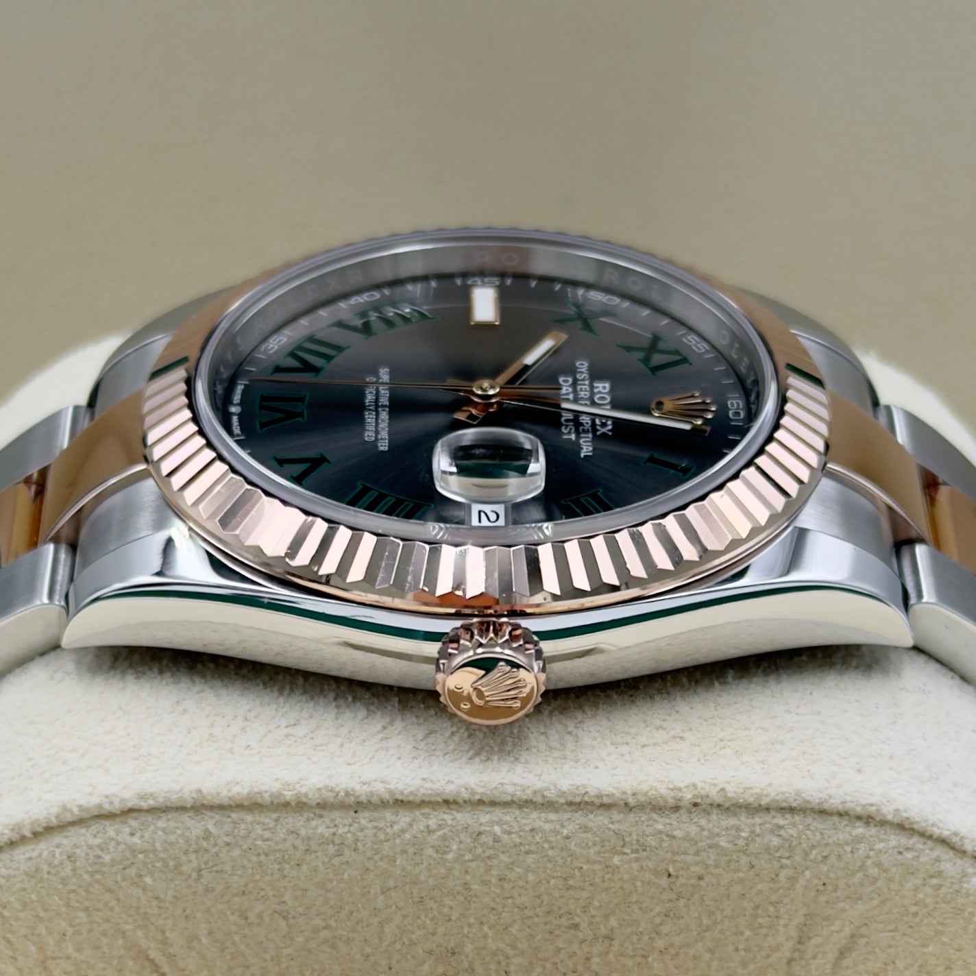Rolex Datejust 41 Steel and Rose Gold Fluted Oyster 126331 - Full Set (2022)