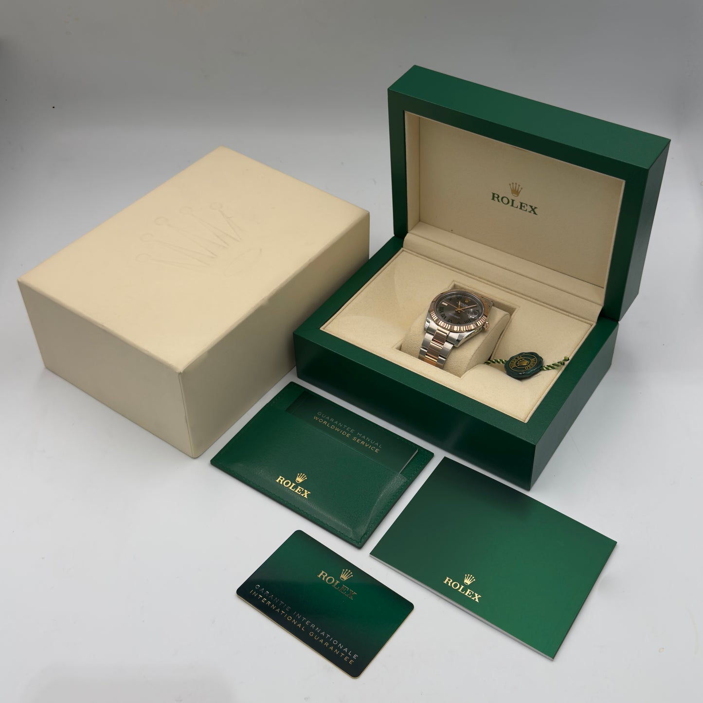 Rolex Datejust 41 Steel and Rose Gold Fluted Oyster 126331 - Full Set (2022)