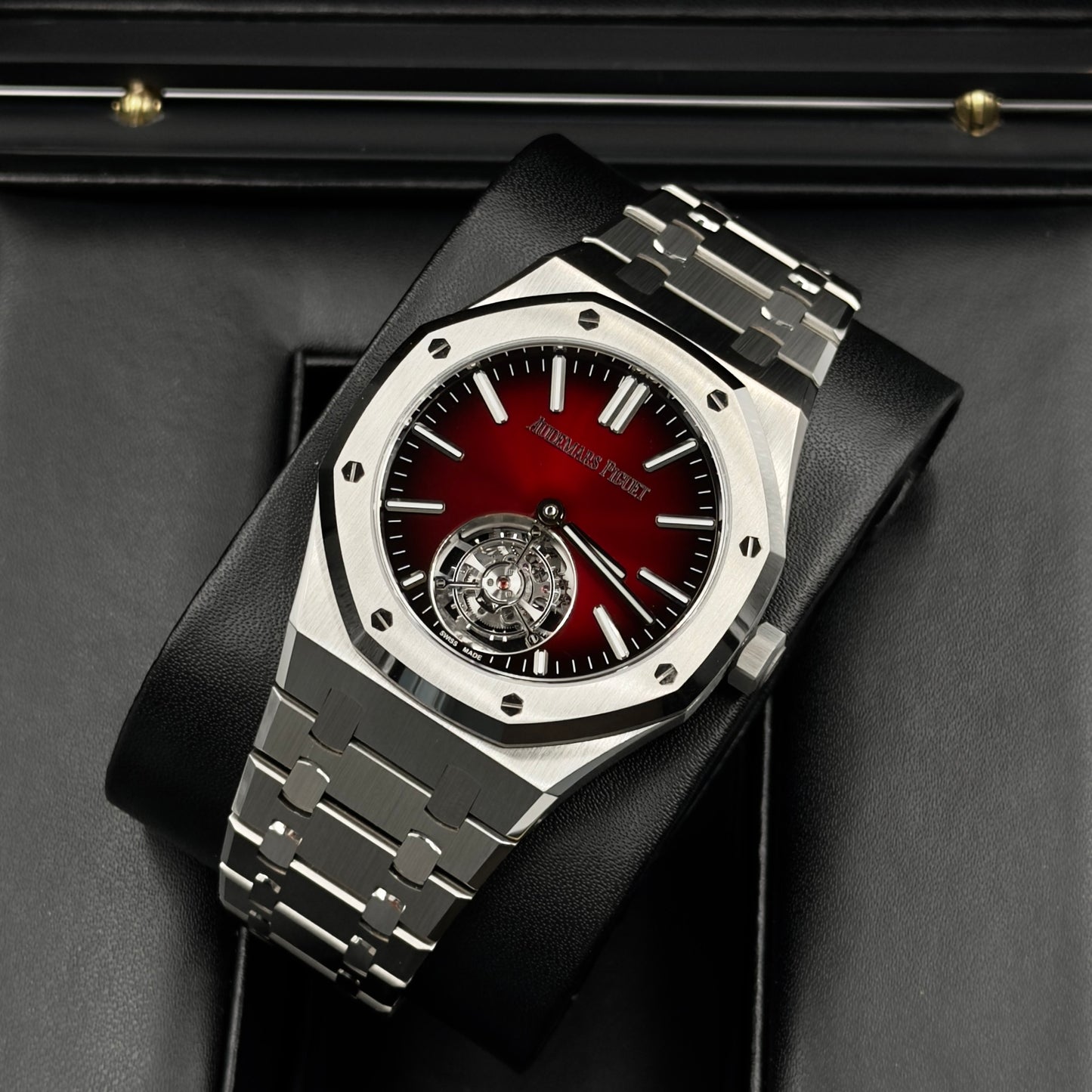 Audemars Piguet Royal Oak Red Dial Tourbillon 26730ST - Full Set (2024)