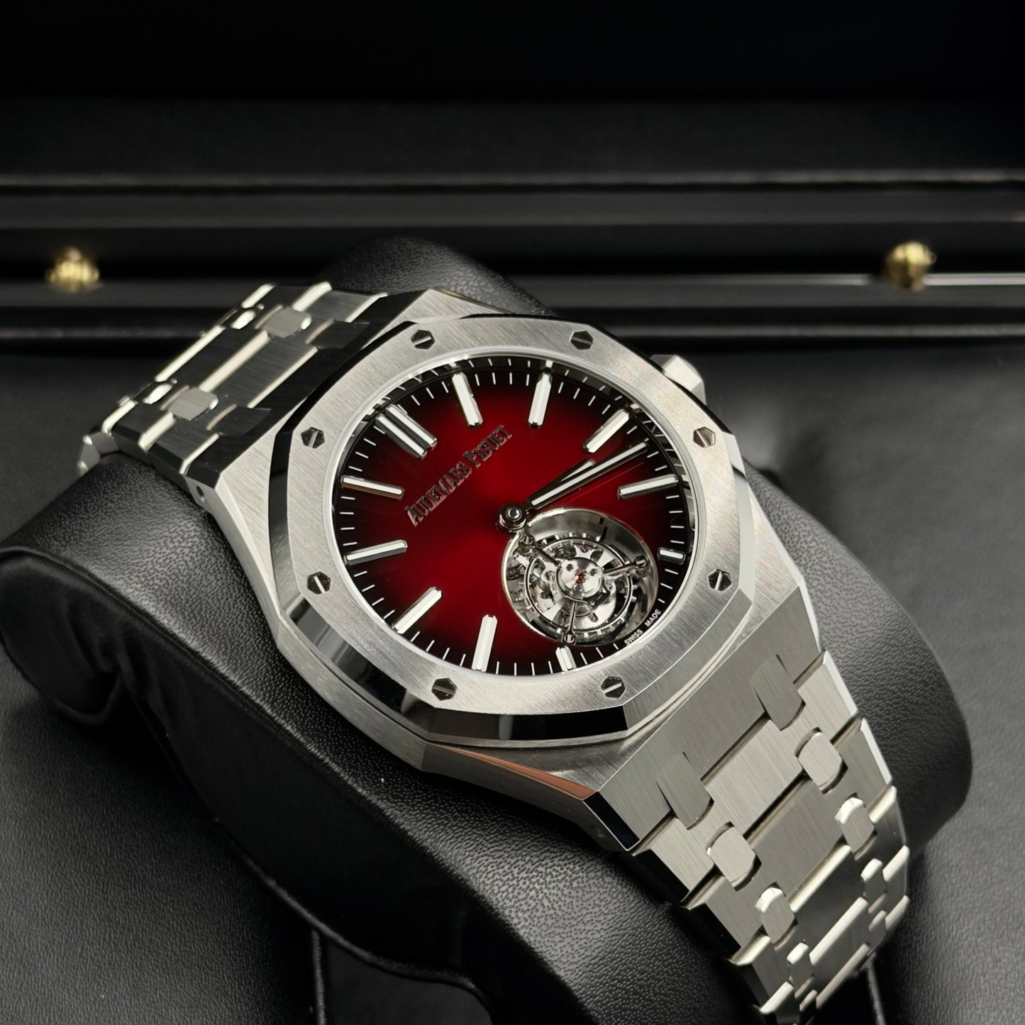 Audemars Piguet Royal Oak Red Dial Tourbillon 26730ST - Full Set (2024)