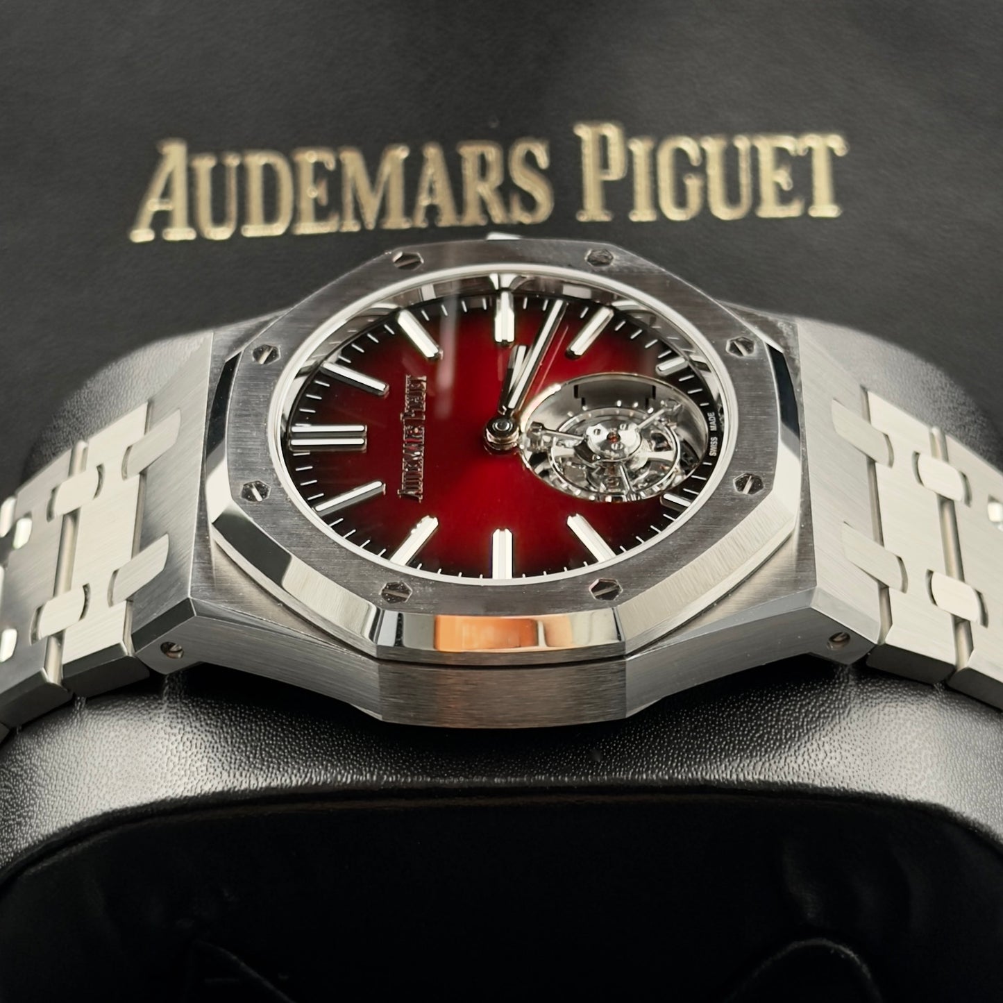 Audemars Piguet Royal Oak Red Dial Tourbillon 26730ST - Full Set (2024)