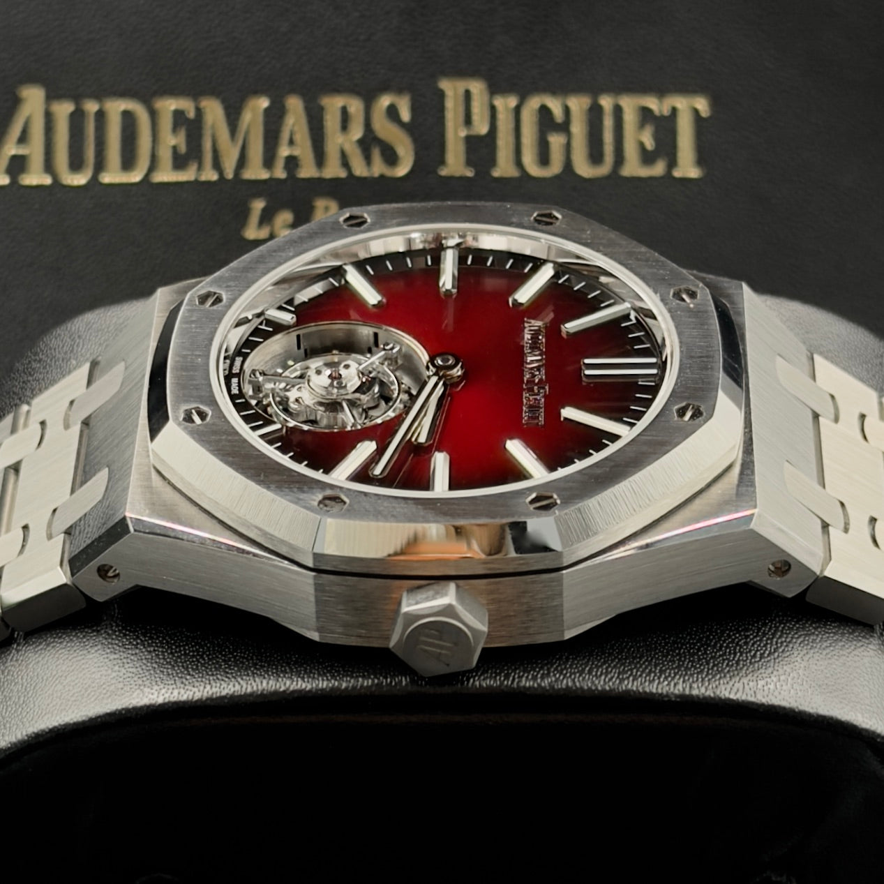 Audemars Piguet Royal Oak Red Dial Tourbillon 26730ST - Full Set (2024)