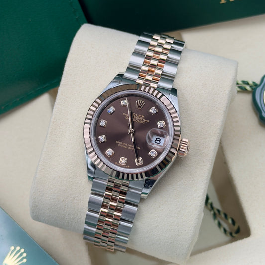 Rolex Lady-Datejust Chocolate Diamond Dial 279171 - Full Set (2026)