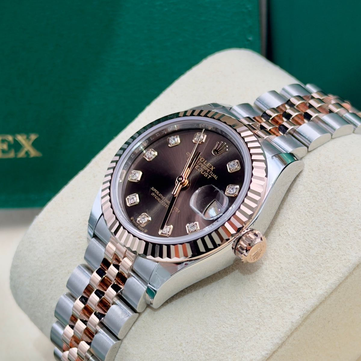 Rolex Lady-Datejust Chocolate Diamond Dial 279171 - Full Set (2026)