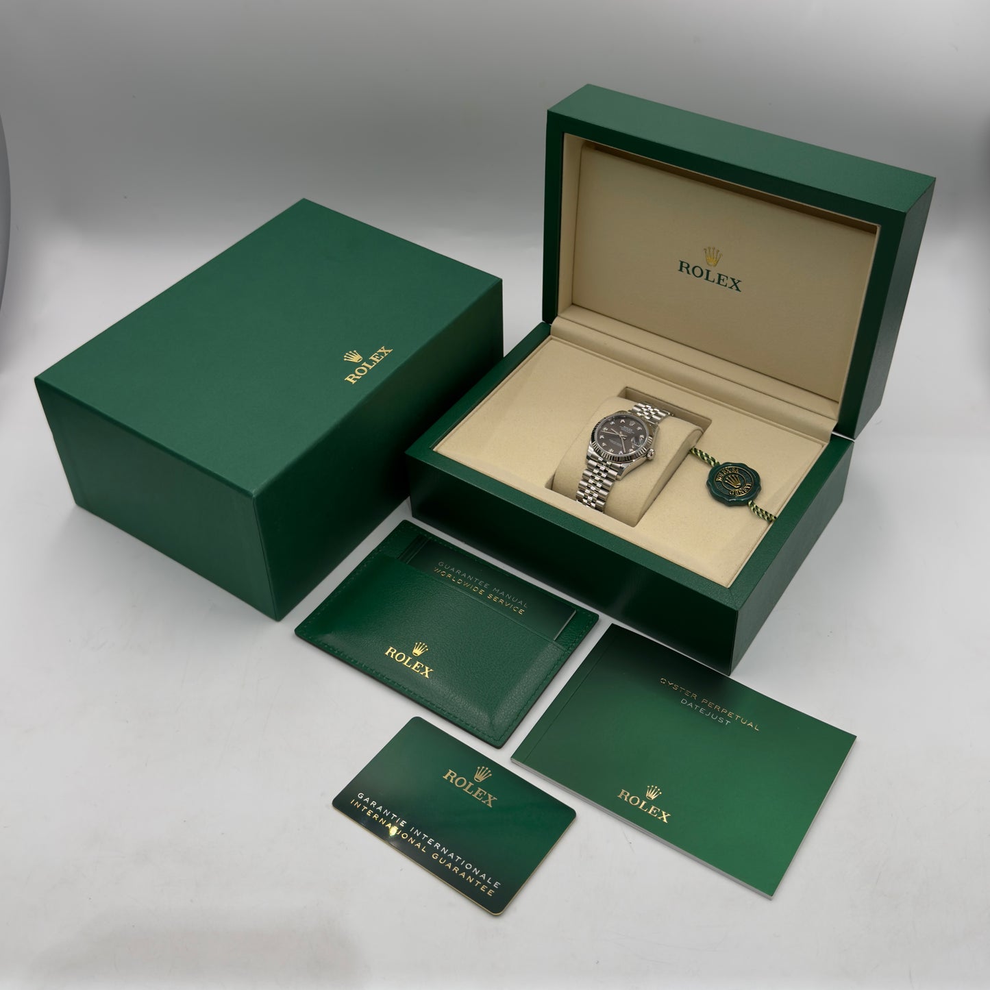 Rolex Datejust Rhodium Diamond Dial 278274 - Full Set (2026)