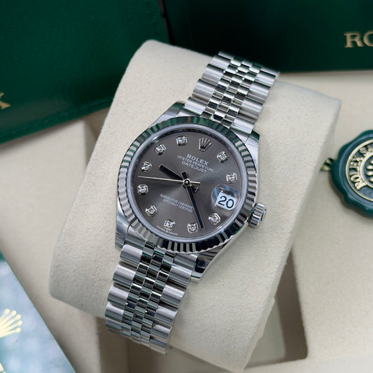 Rolex Datejust Rhodium Diamond Dial 278274 - Full Set (2026)