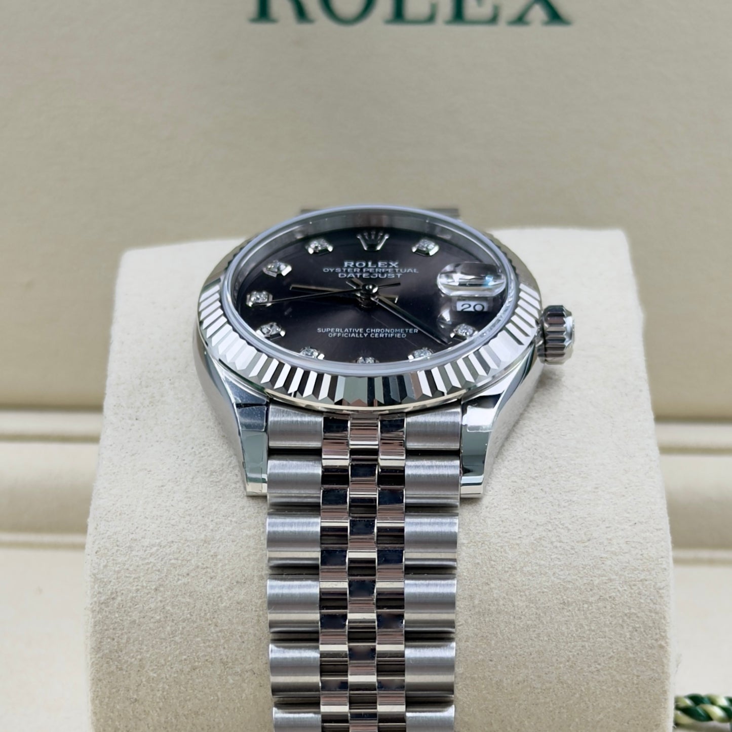 Rolex Datejust Rhodium Diamond Dial 278274 - Full Set (2026)