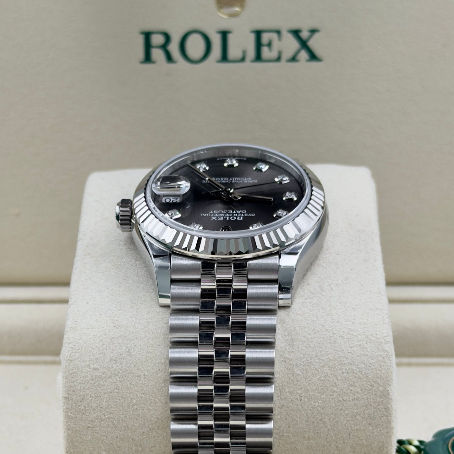 Rolex Datejust Rhodium Diamond Dial 278274 - Full Set (2026)