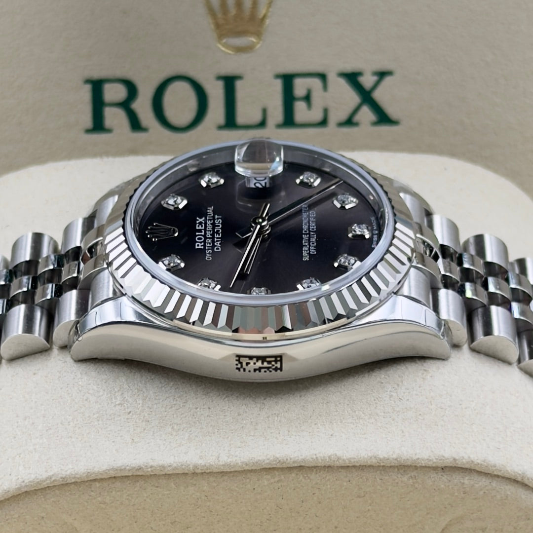 Rolex Datejust Rhodium Diamond Dial 278274 - Full Set (2026)