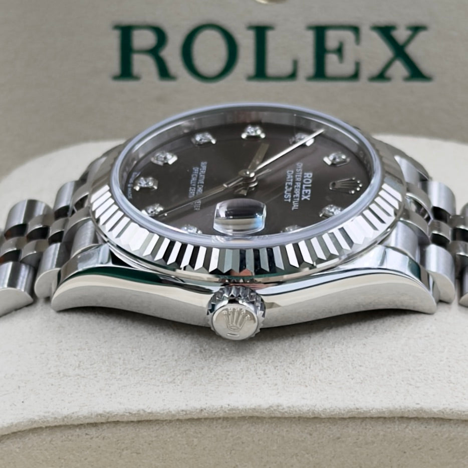 Rolex Datejust Rhodium Diamond Dial 278274 - Full Set (2026)